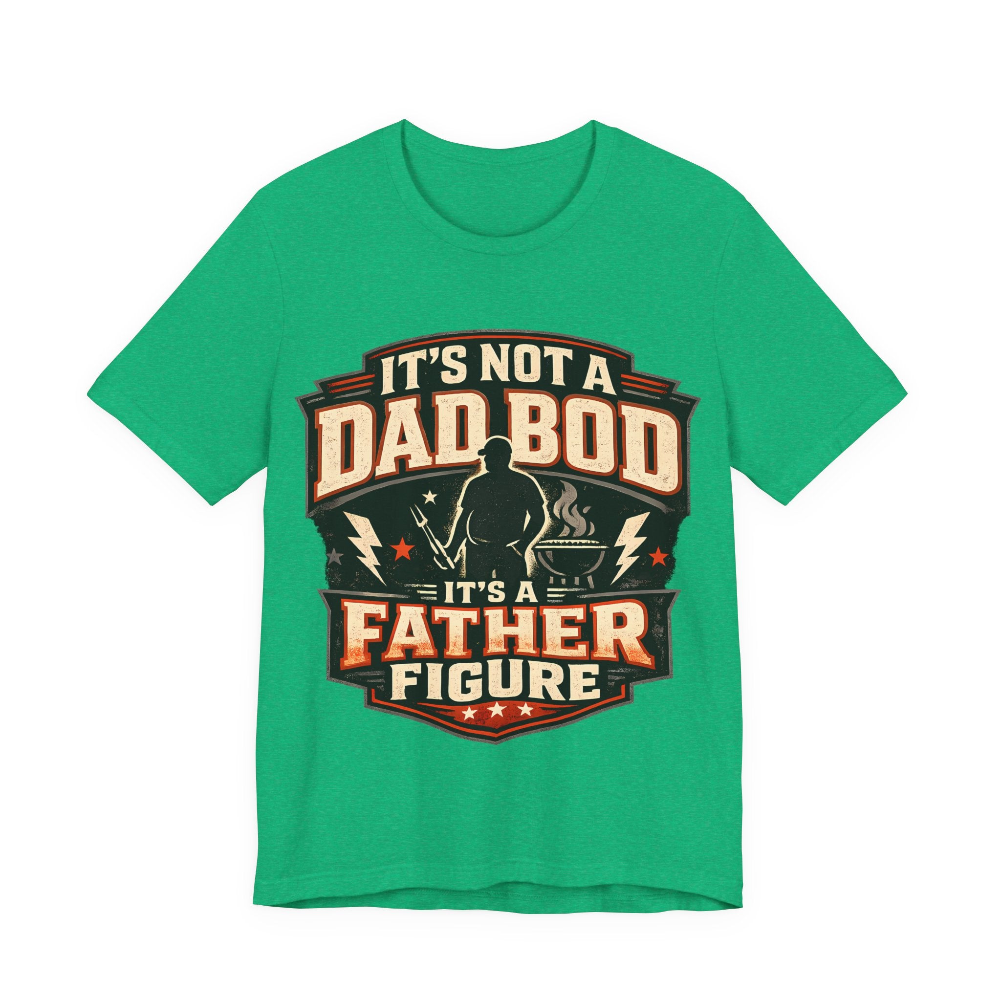 Heather Kelly t-shirt with 'It's Not a Dad Bod' graphic design