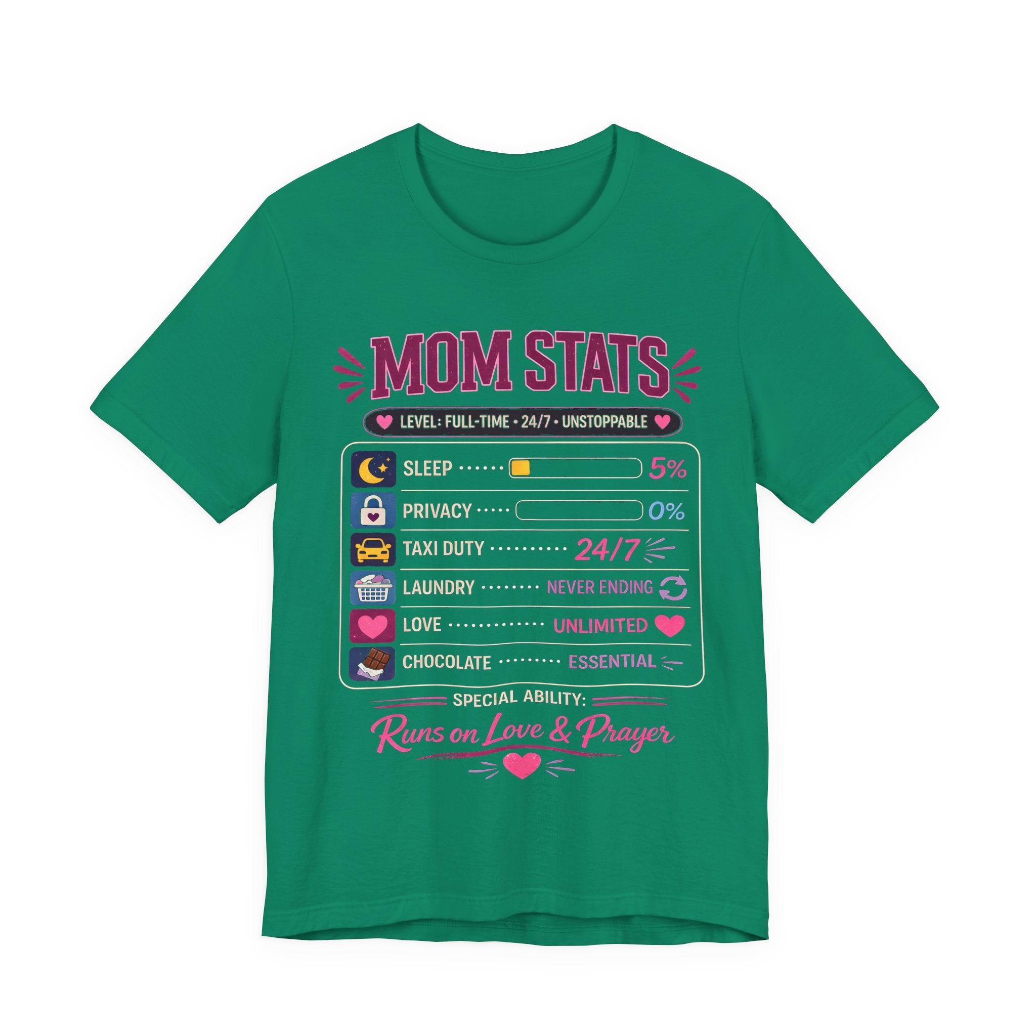 Kelly t-shirt with a graphic design and text on a white background