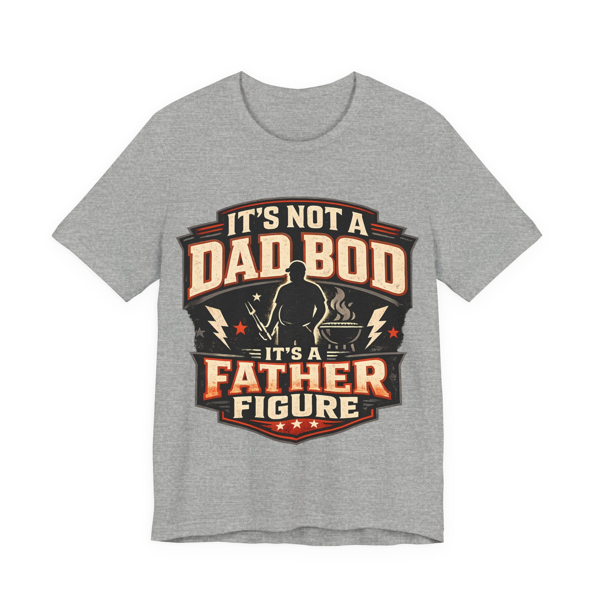 Athletic t-shirt with 'It's Not a Dad Bod' graphic design