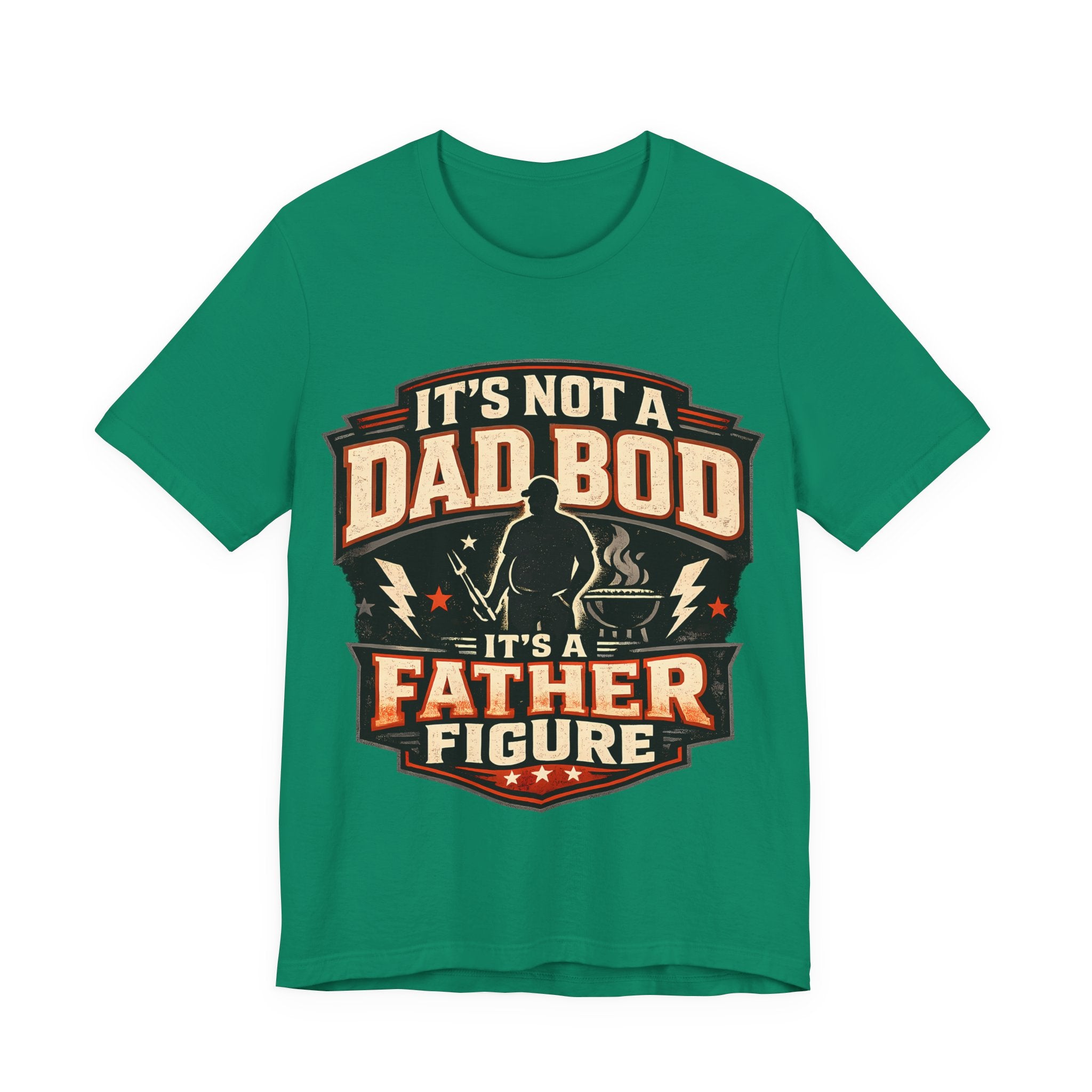 Kelly t-shirt with 'It's Not a Dad Bod' graphic design