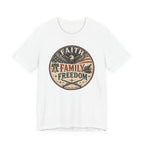 Faith Family Freedom Round Design
