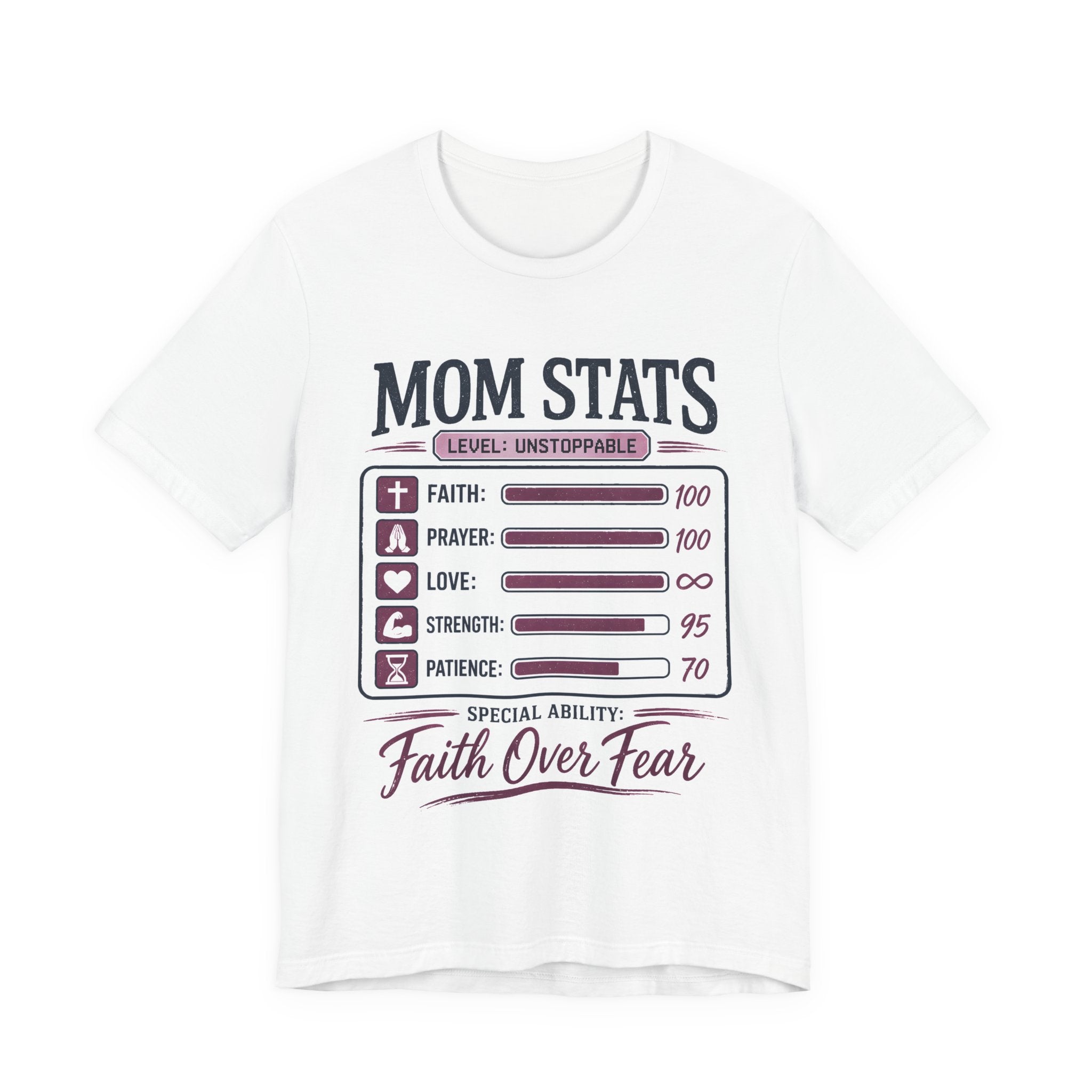 Mom Stats Faith Over Fear Shirt, Christian Mom Tee, Mothers Day Gift, Faith Shirt for Women